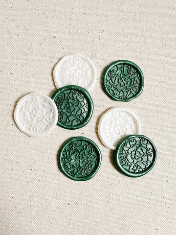 Clover field wax seals - Set of 9