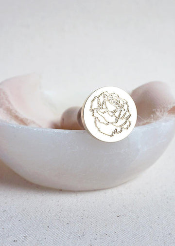 English Rose wax stamp