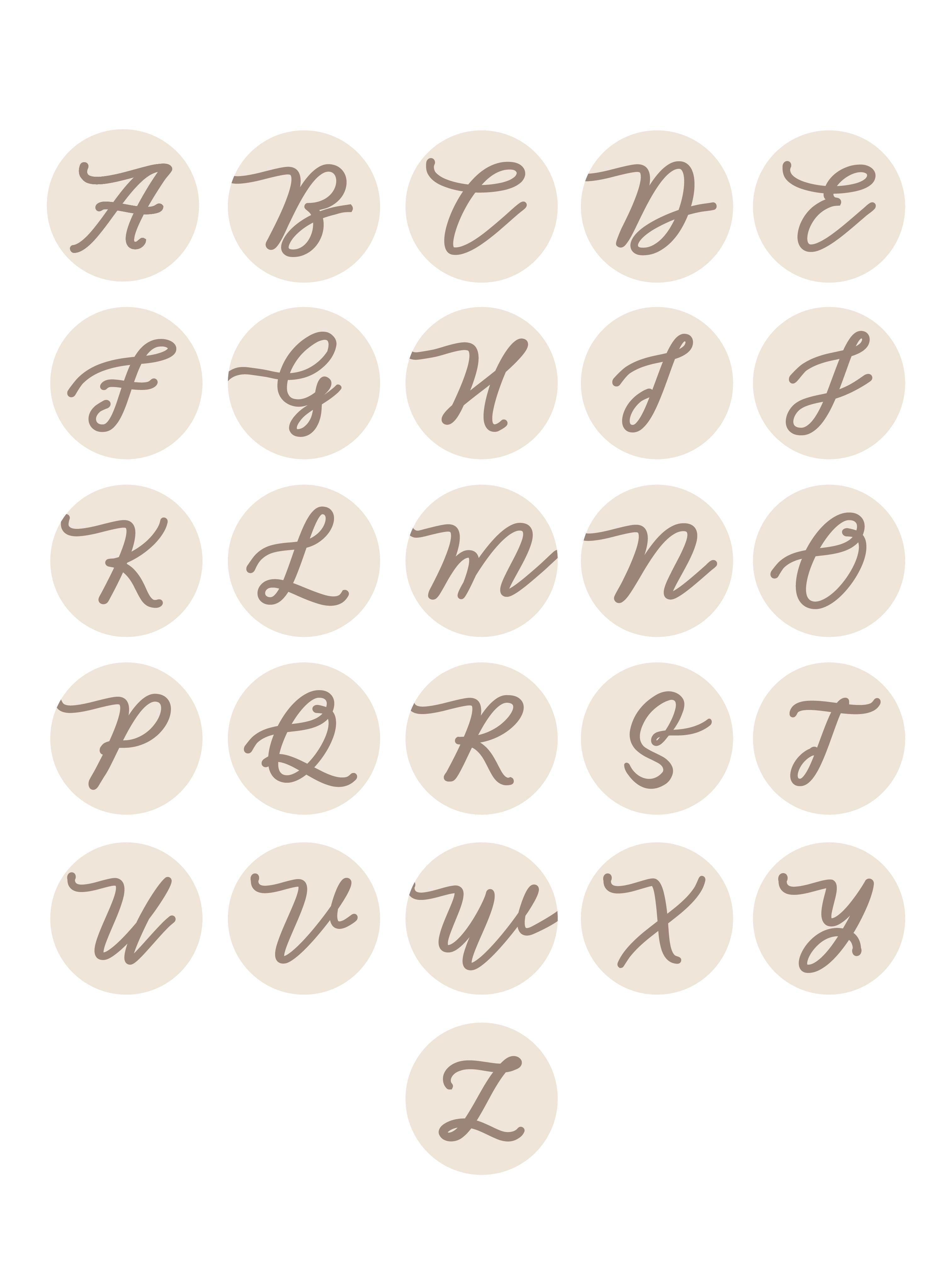 Letter wax stamp (cursive)