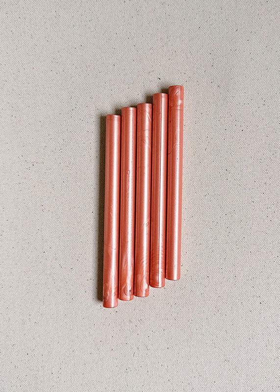 Metallic Peach sealing wax sticks