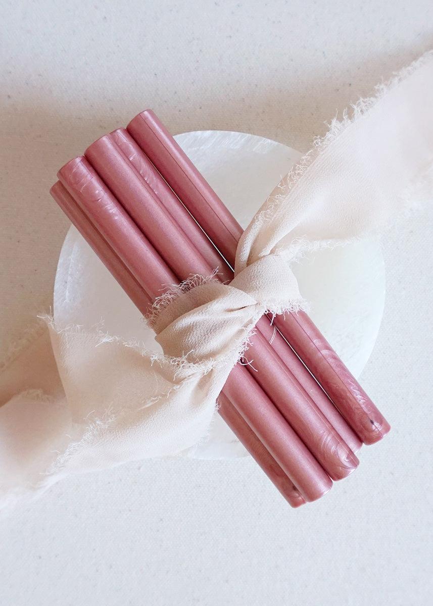 Metallic Pink sealing wax sticks