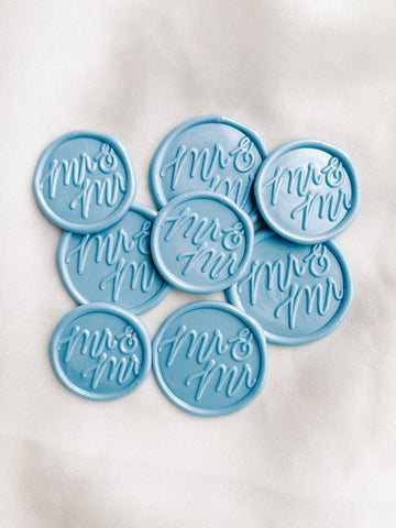 Mr & Mr wax seals - Set of 9 - Made of Honour Co.