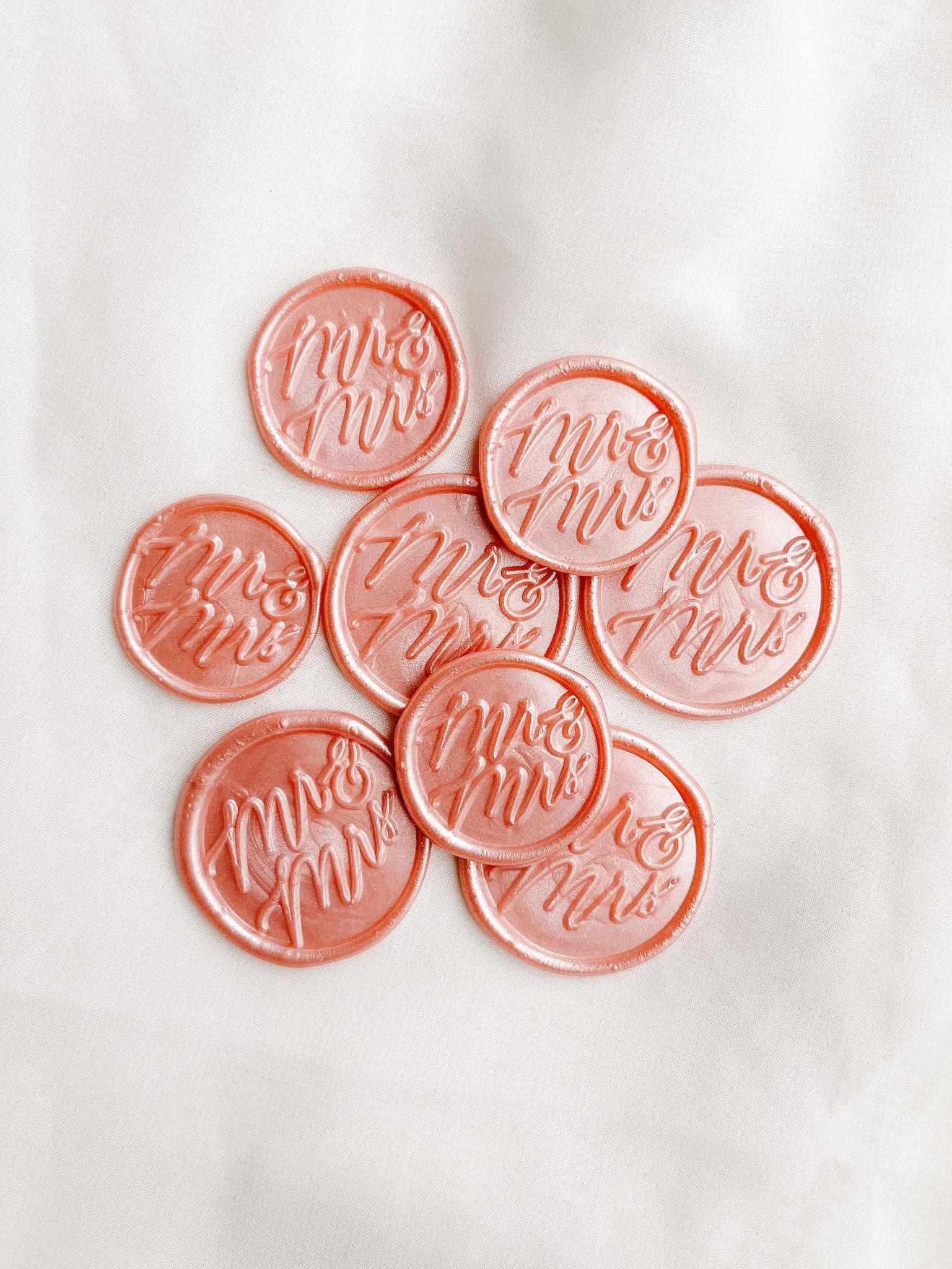 Mr & Mrs wax seals - Set of 9 - Made of Honour Co.