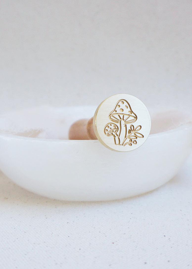 Mushroom wax stamp