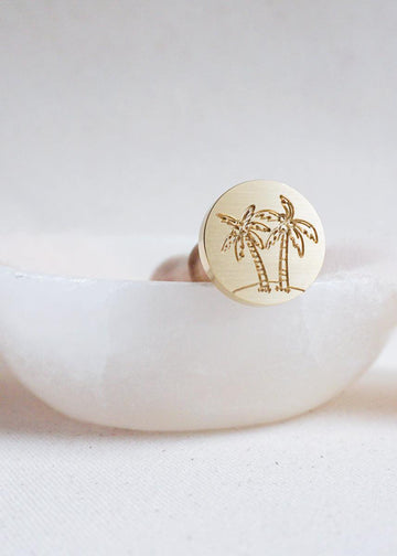 Palm Tree wax stamp