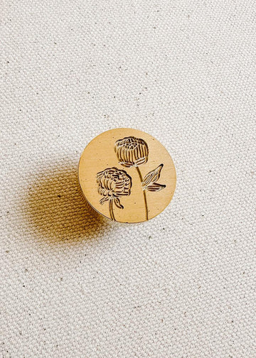 Peony (November) wax stamp - Last one!