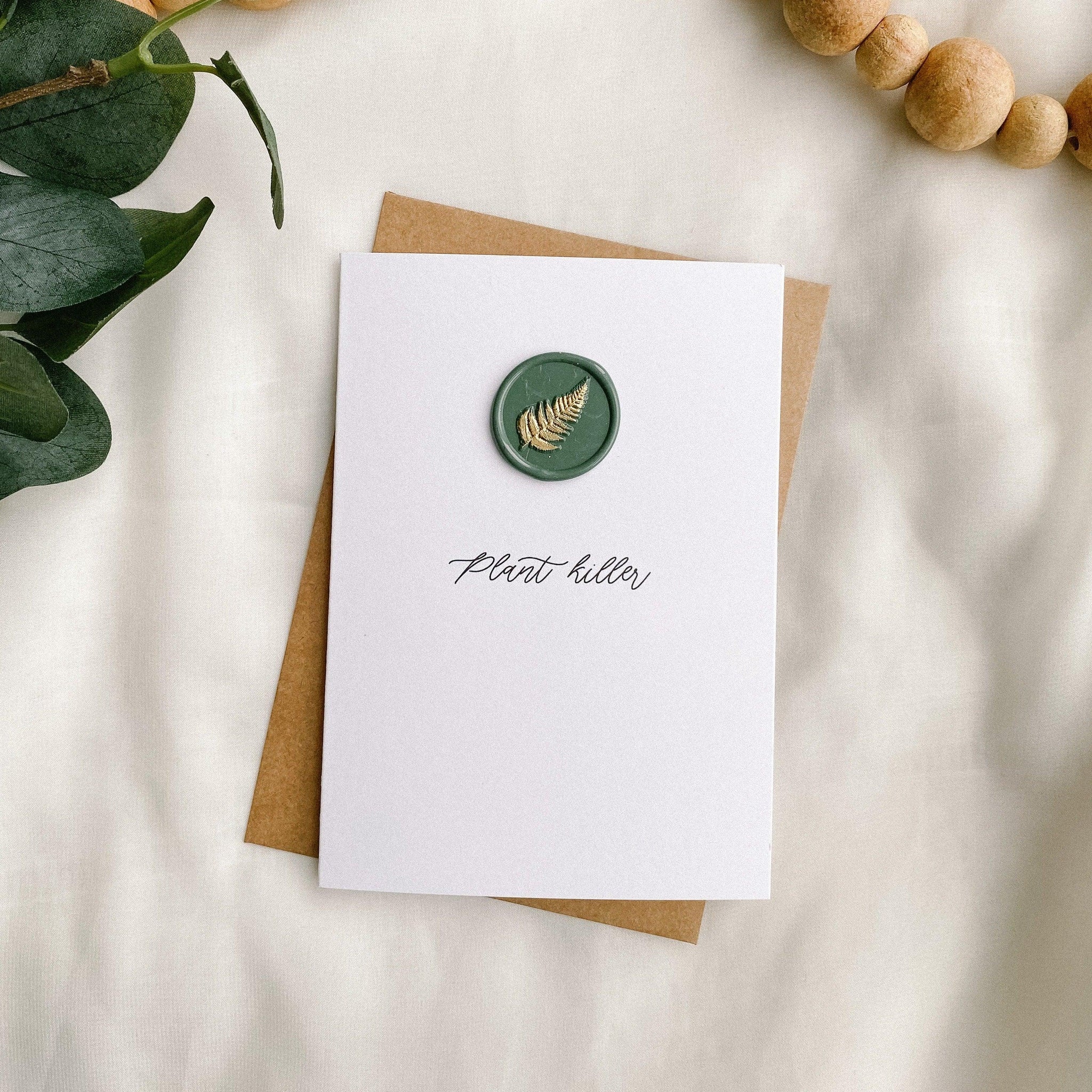 Plant Killer card - Made of Honour Co.