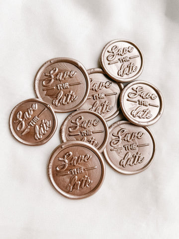 Save The Date wax seals - Set of 9 - Made of Honour Co.