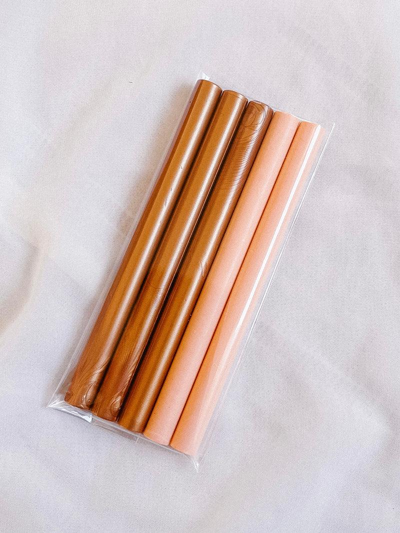 Sealing wax sticks - Copper/Peach - Made of Honour Co.