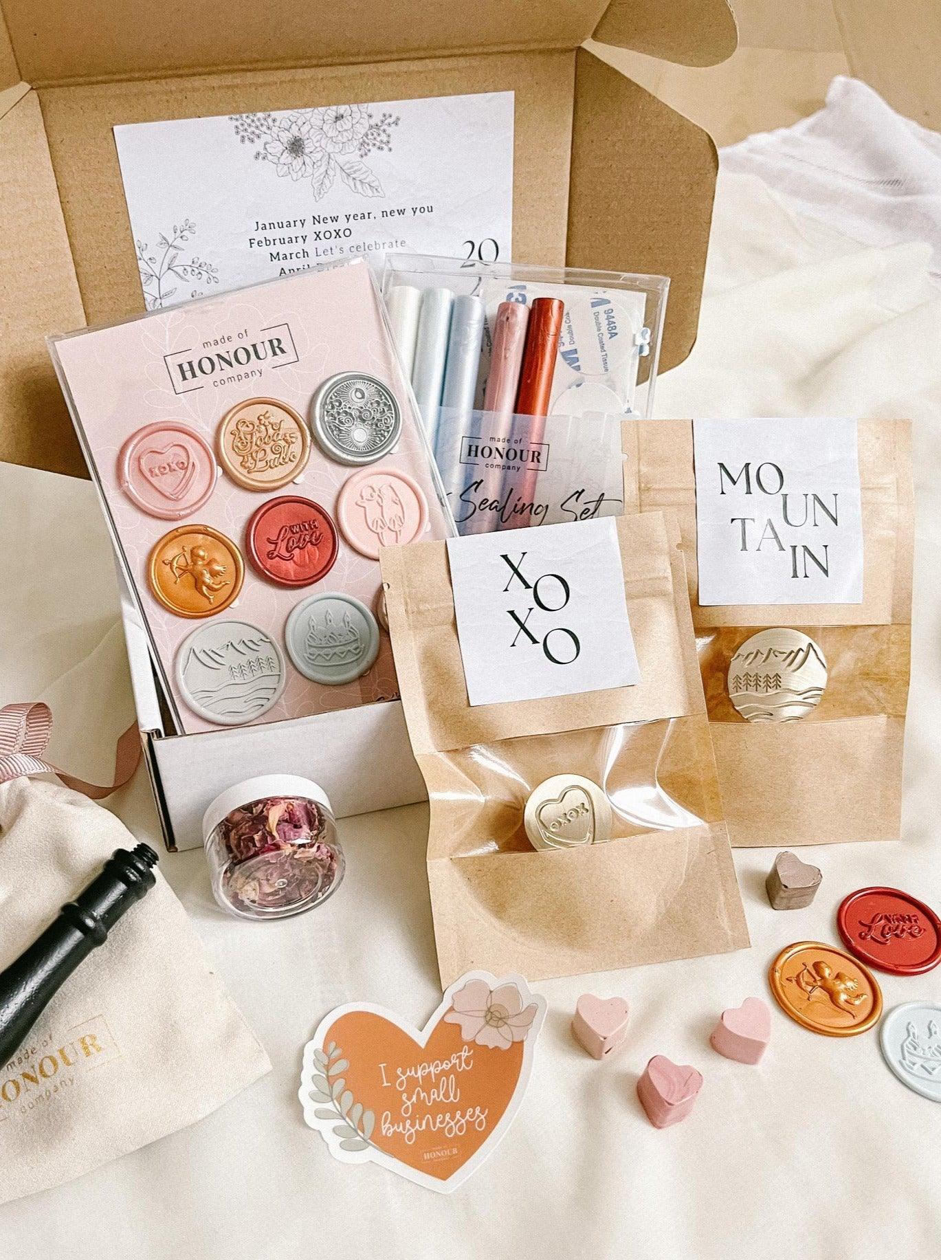 With Love wax seal subscription box [October] - Made of Honour Co.