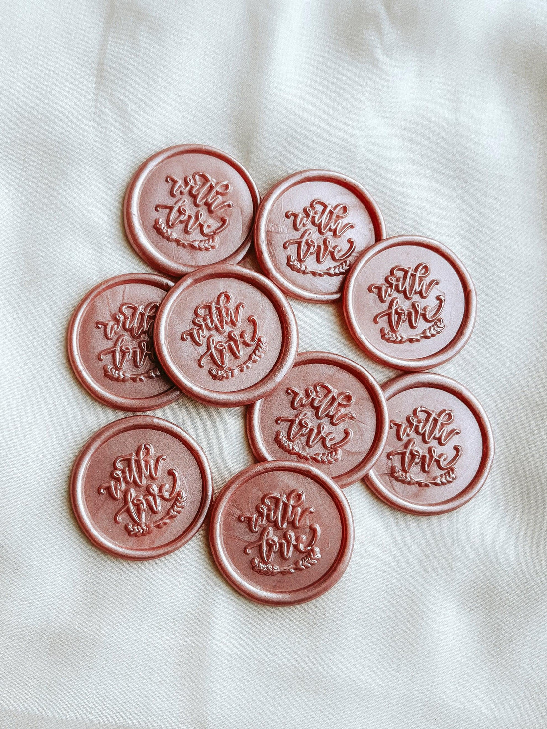 With Love wax seals - Set of 9 - Made of Honour Co.