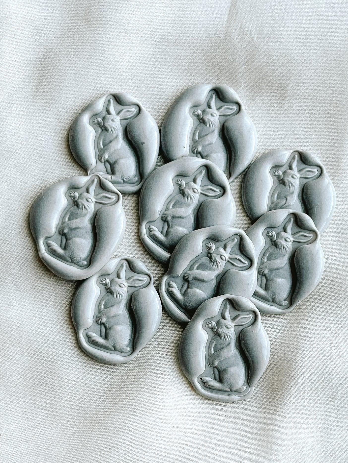 Bunny wax seals - Set of 9 - Made of Honour Co.