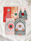 Floral Xmas tree card - Made of Honour Co.