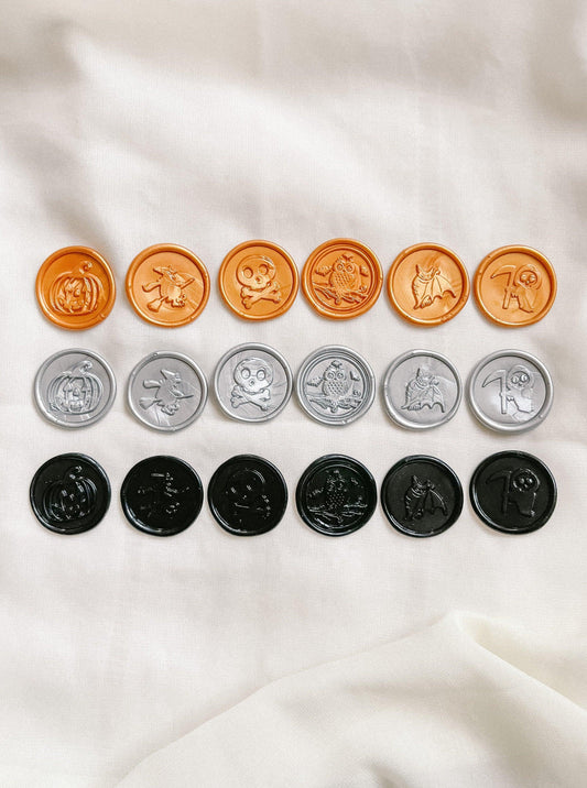 Halloween wax seals - Set of 9 - Made of Honour Co.
