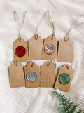 Holiday wax seal gift tags - Made of Honour Co.