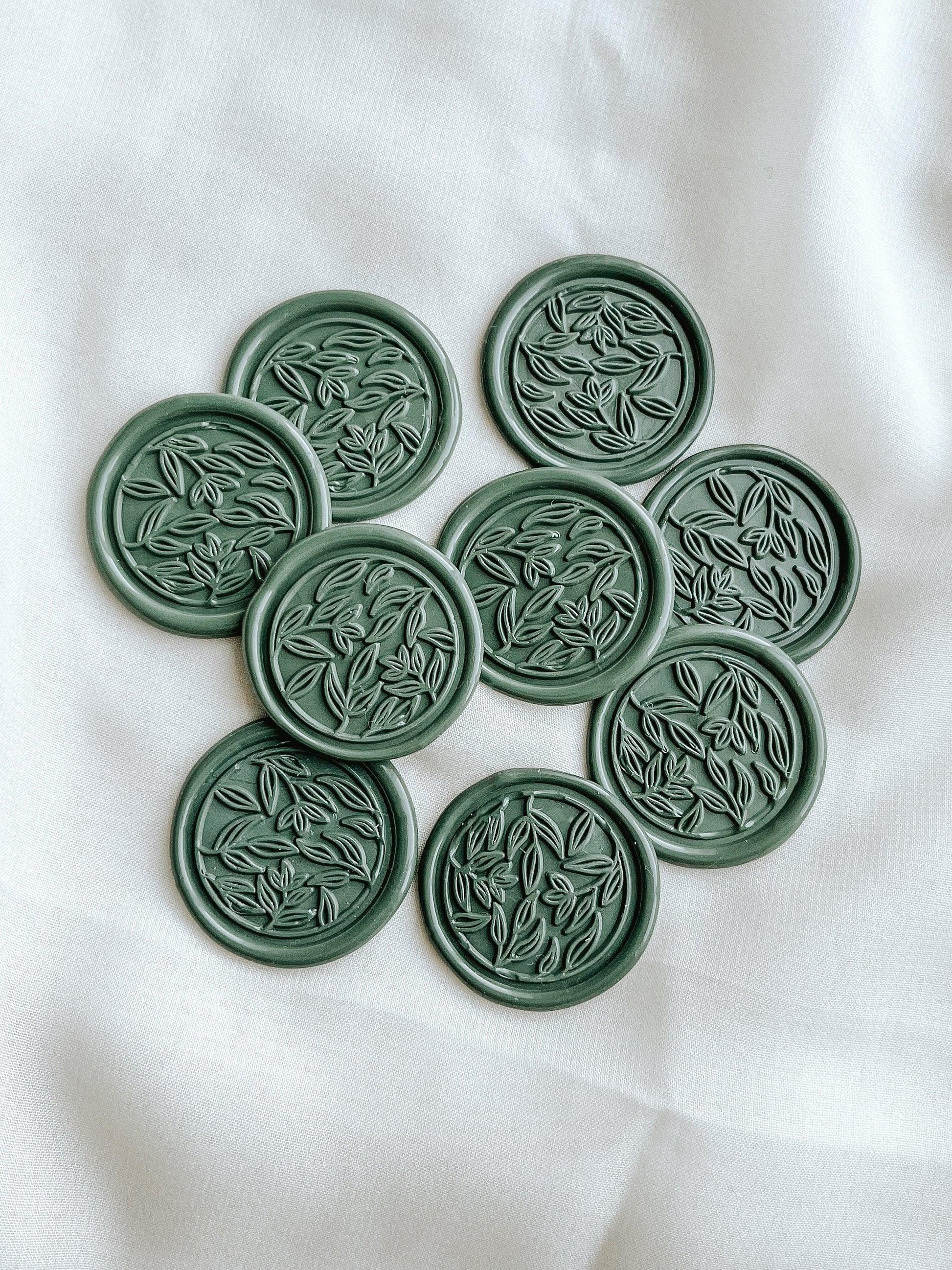Leaves wax seals - Set of 9 - Made of Honour Co.