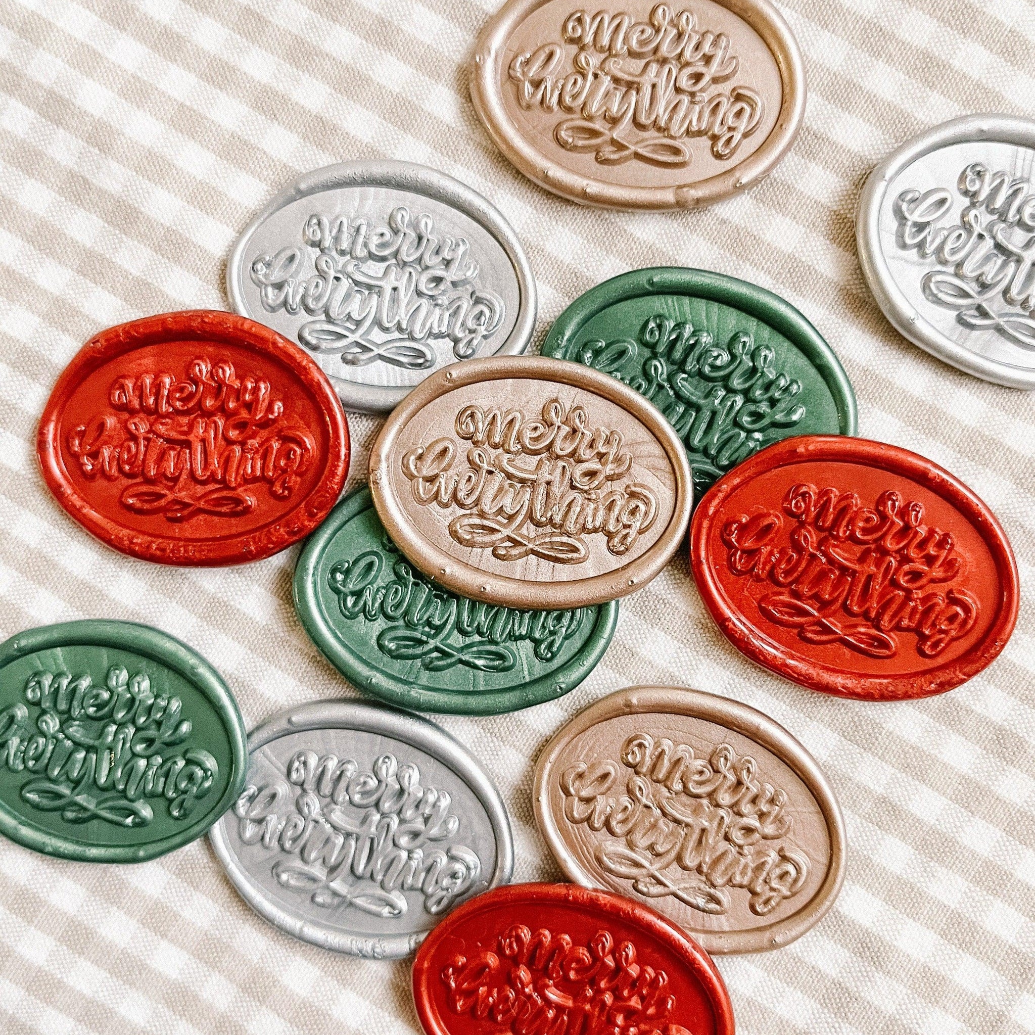 Merry Everything wax seals - Set of 9 - Made of Honour Co.