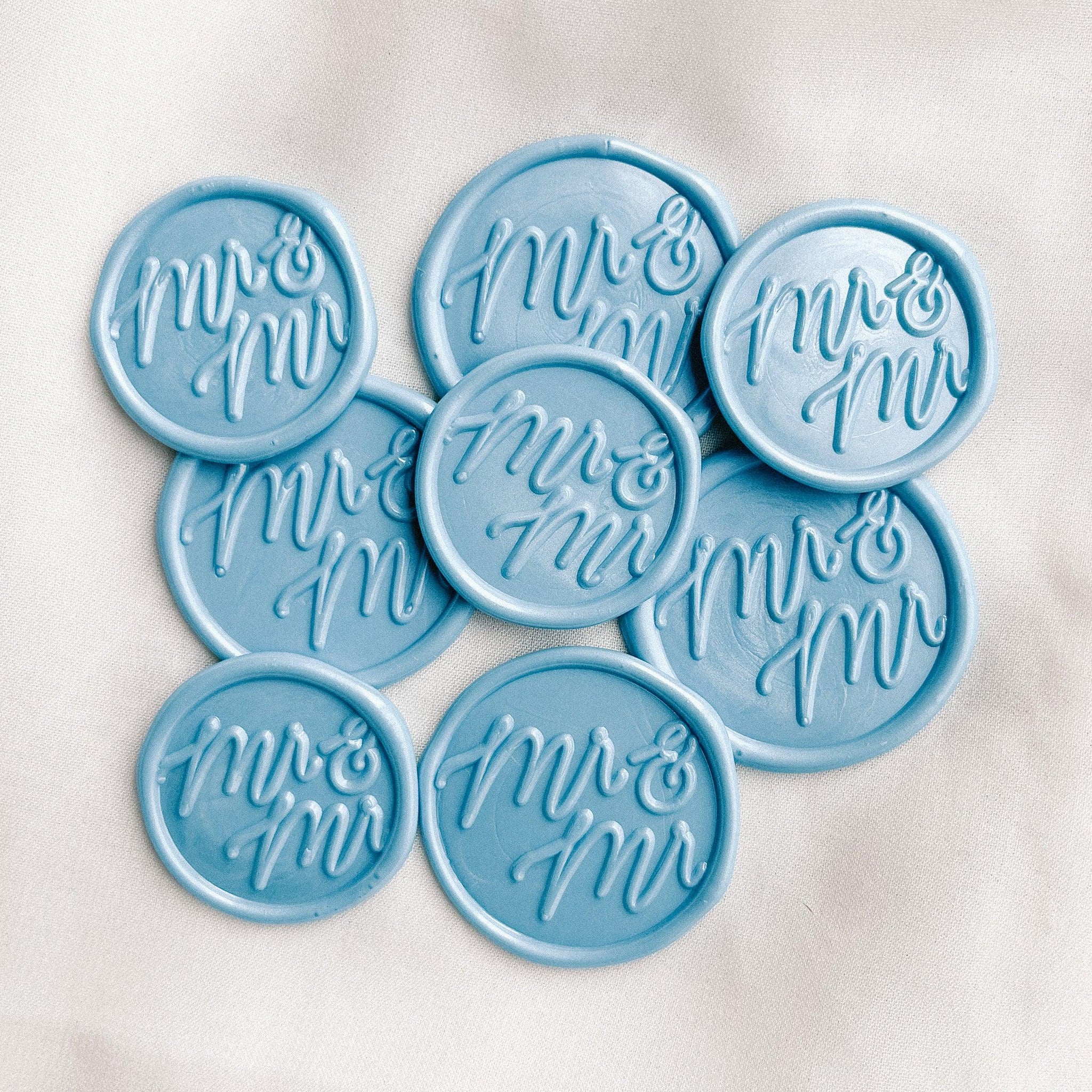 Mr & Mr wax seals - Set of 9 - Made of Honour Co.