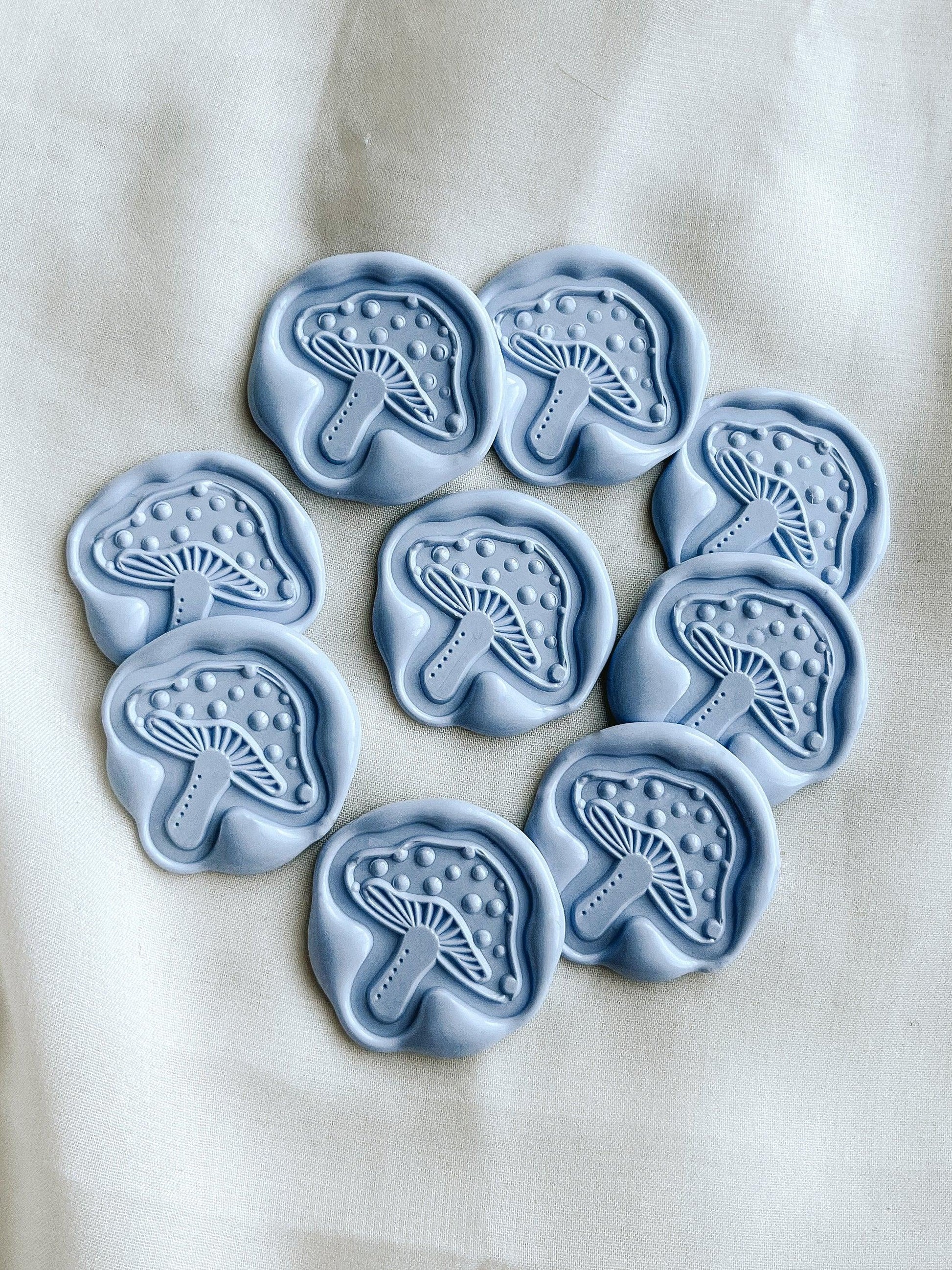 Mushroom wax seals - Set of 9 - Made of Honour Co.
