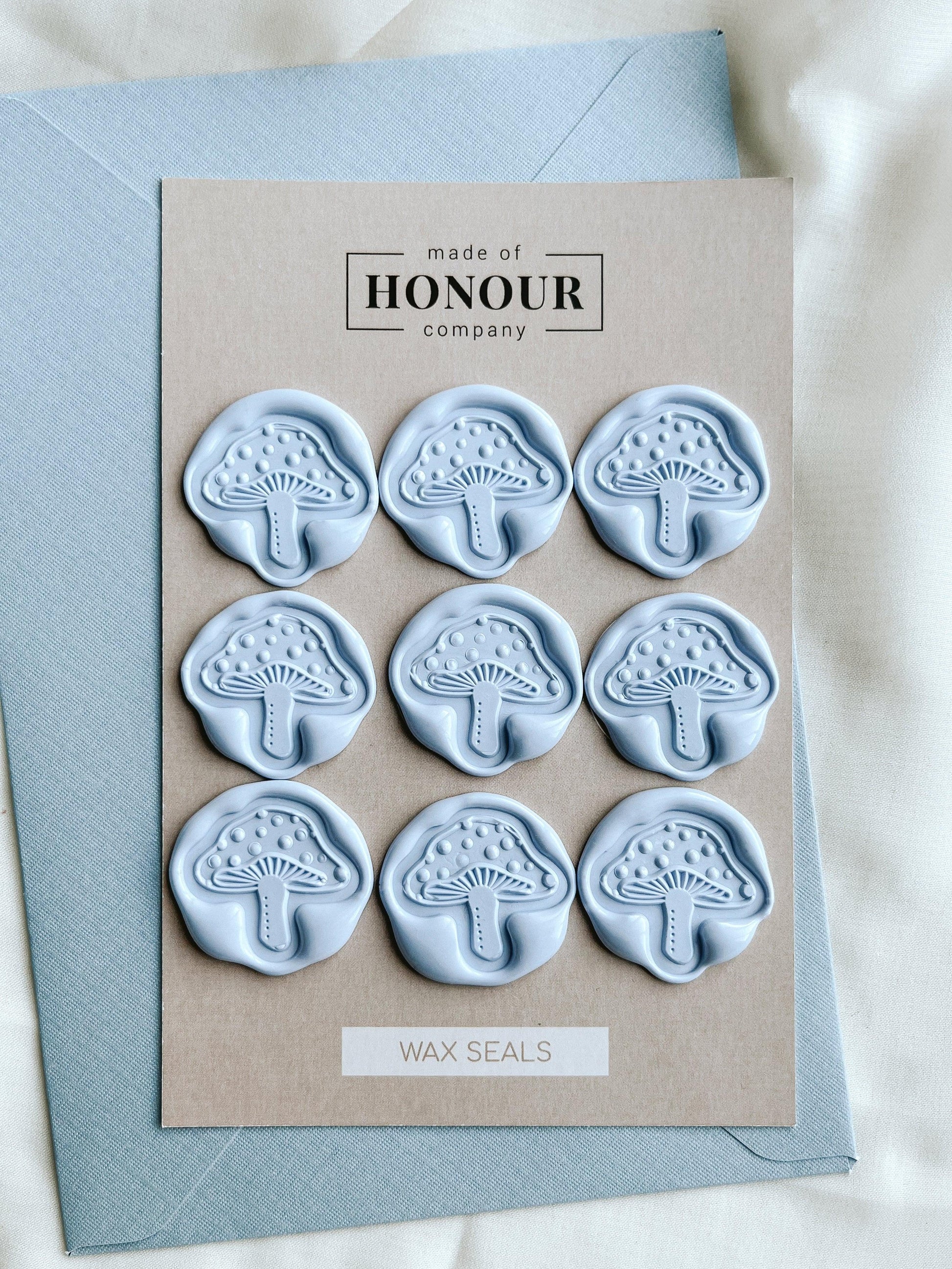 Mushroom wax seals - Set of 9 - Made of Honour Co.