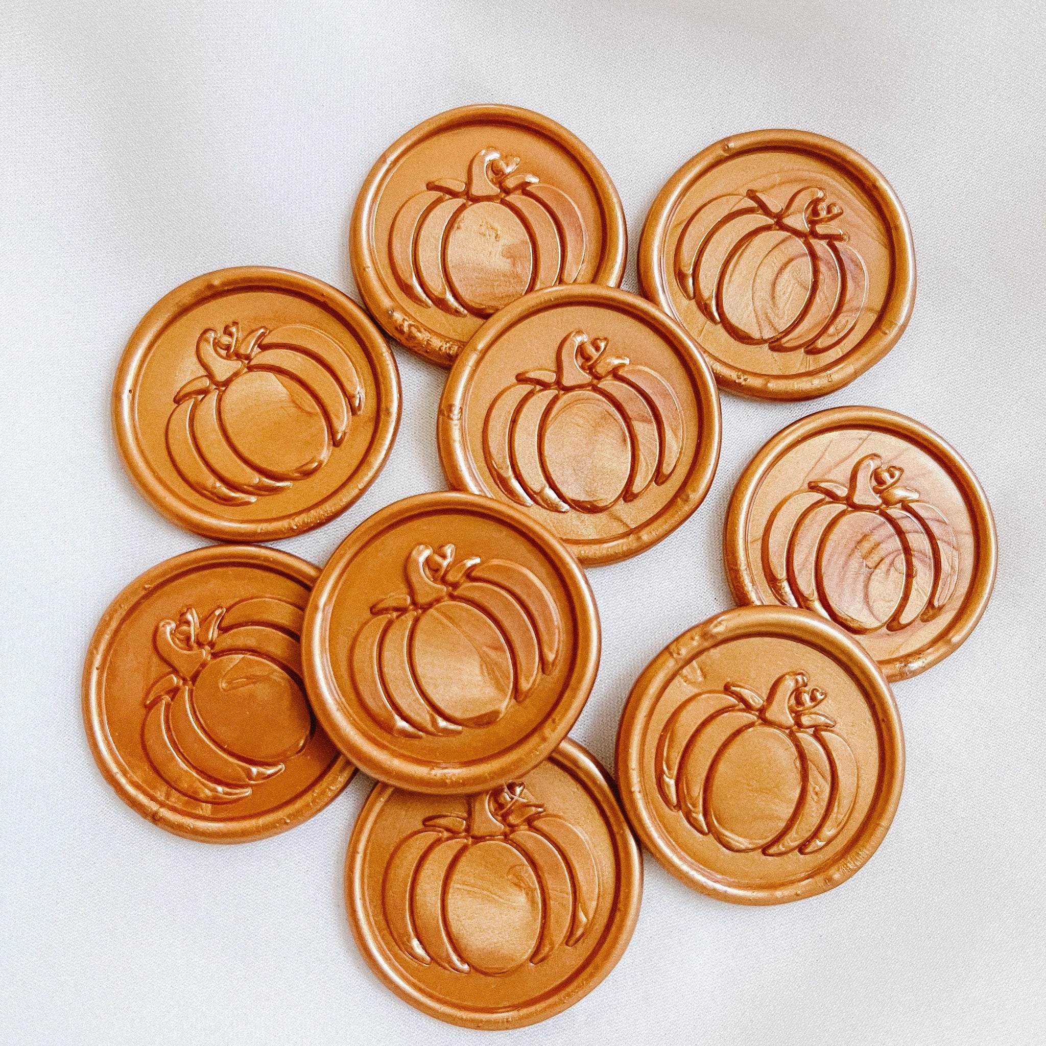 Pumpkin wax seals - Set of 9 - Made of Honour Co.