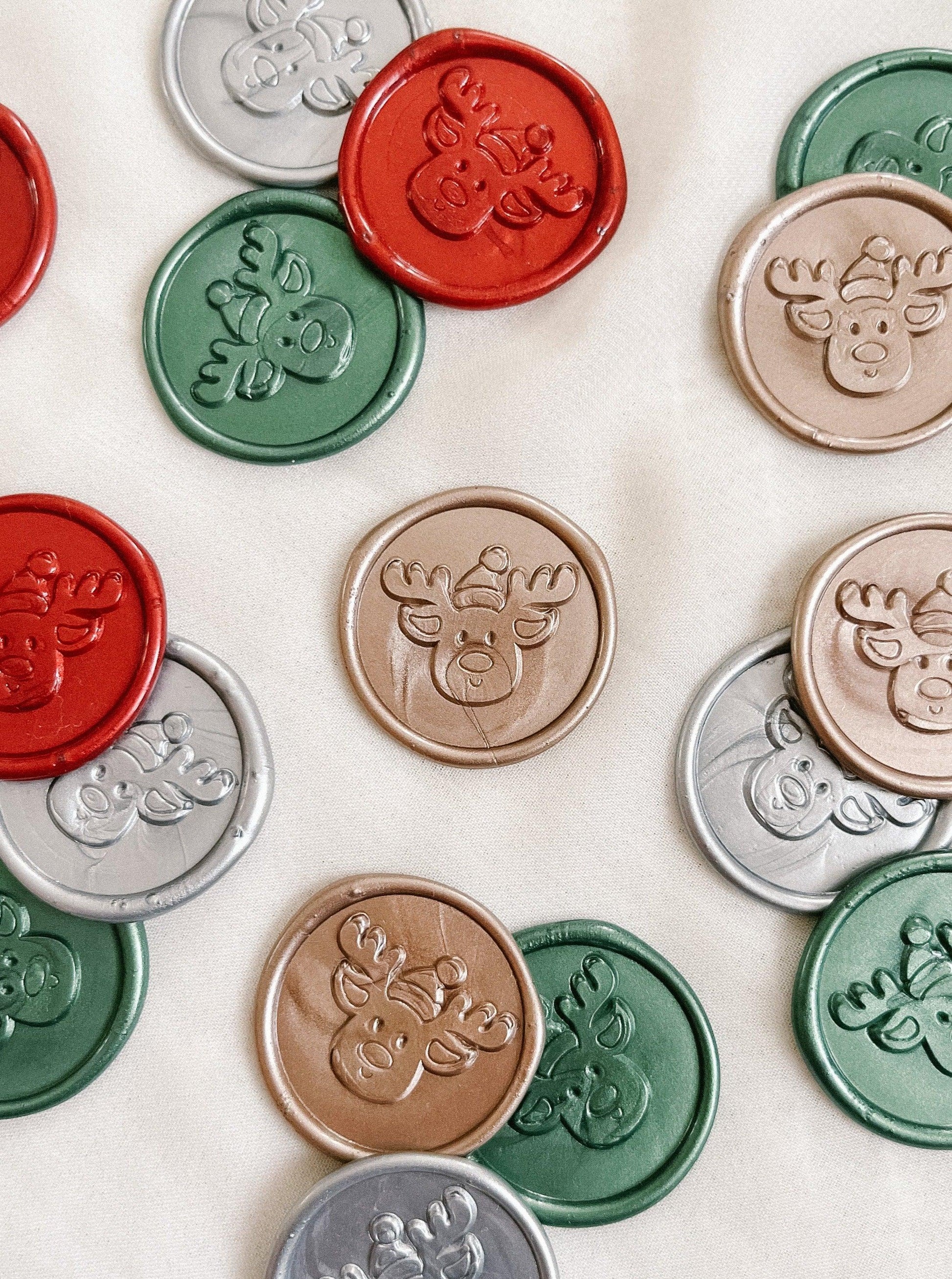 Reindeer wax seals - Set of 9 - Made of Honour Co.