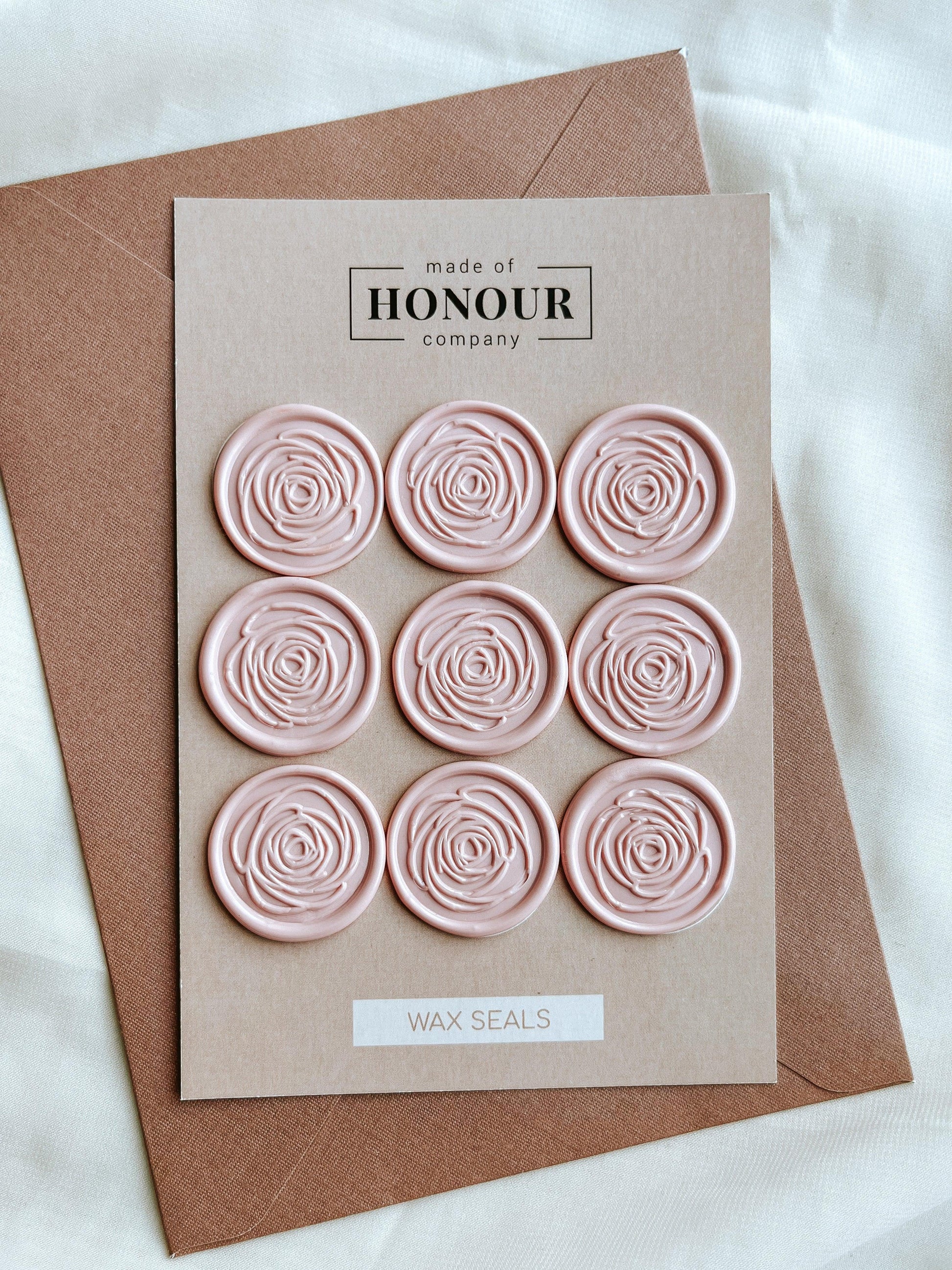 Rose wax seals - Set of 9 - Made of Honour Co.