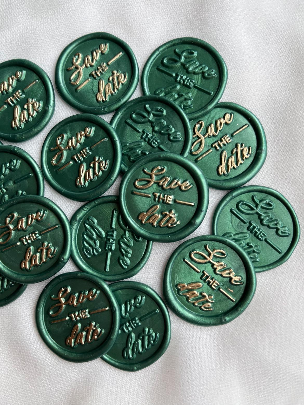 Save The Date wax seals - Set of 9 - Made of Honour Co.