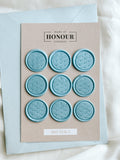 Seigaiha (wave) wax seals - Set of 9 - Made of Honour Co.
