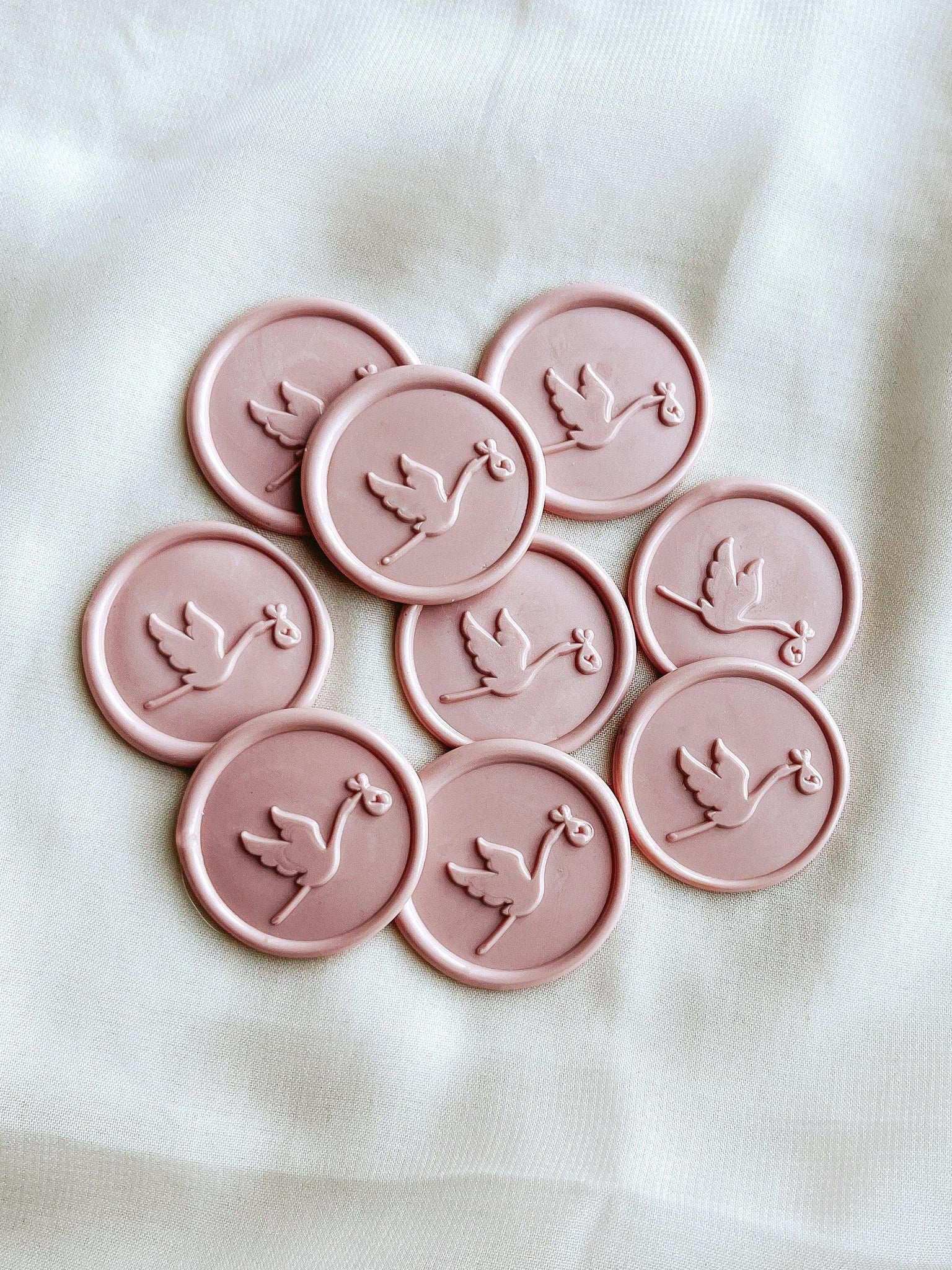 Stork wax seals - Set of 9 - Made of Honour Co.