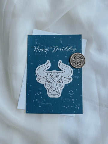 Taurus card (Apr 20 - May 20) - Made of Honour Co.