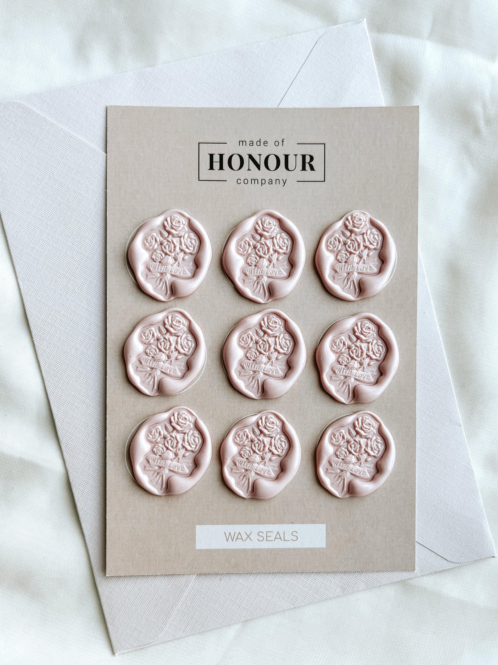 With Love Bouquet wax seals - Set of 9 - Made of Honour Co.