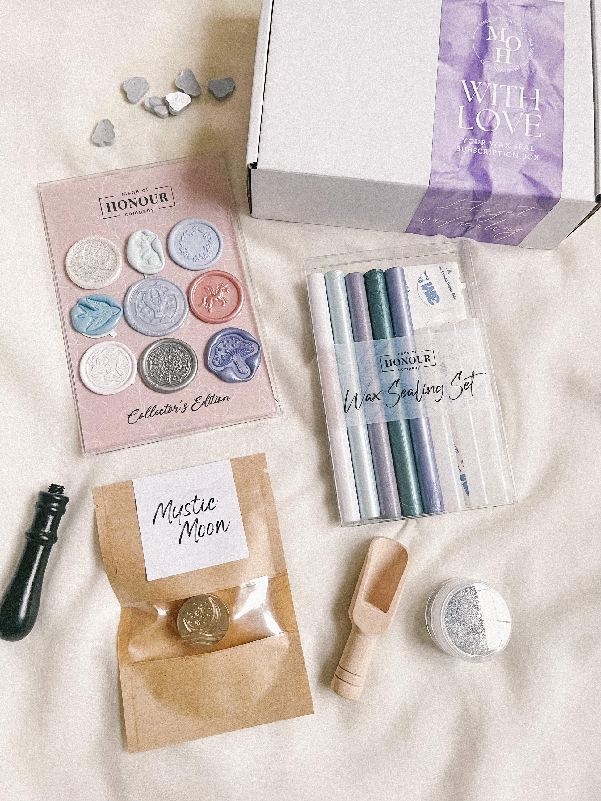 With Love wax seal subscription box [October] - Made of Honour Co.
