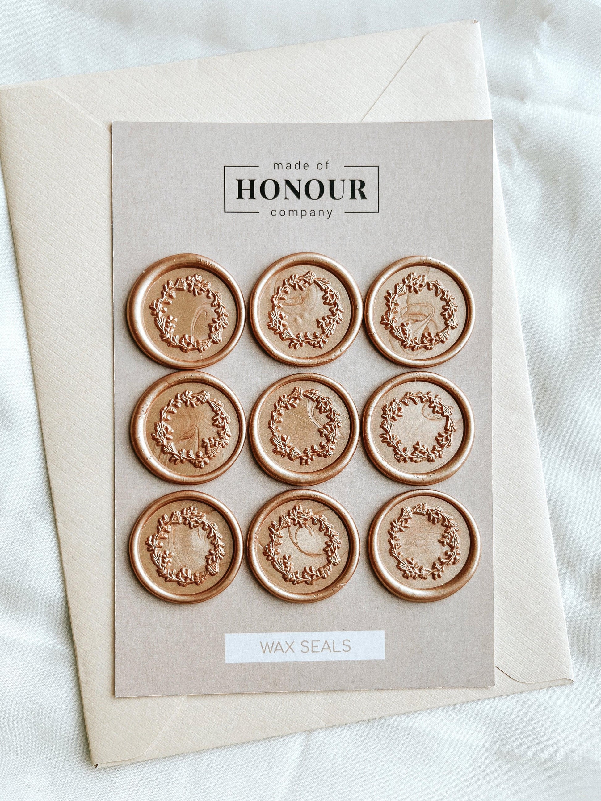 Wreath wax seals - Set of 9 - Made of Honour Co.