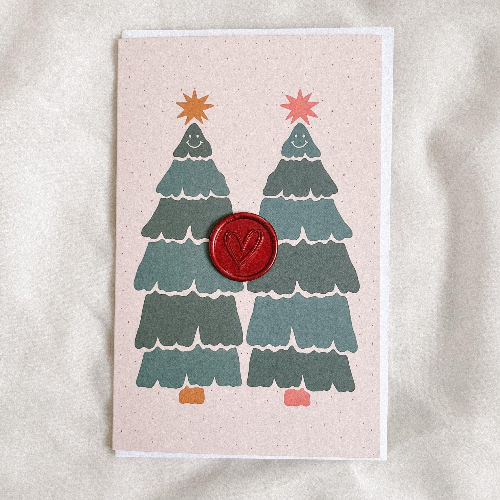 Xmas tree cuties card - Made of Honour Co.